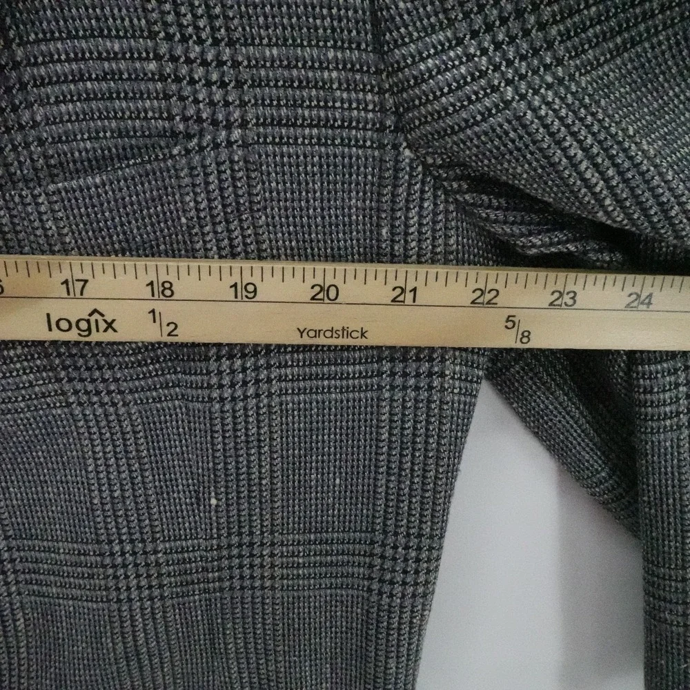 Oxxford Clothes Neiman Marcus Sport Coat Mens 44S Gray‎ Glen Plaid Wool